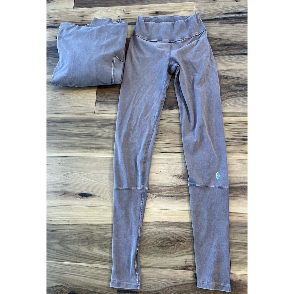 Free People Movement Hoodie Jogger Set M Mauve Lounge Athleisure Outfit - Picture 9 of 15